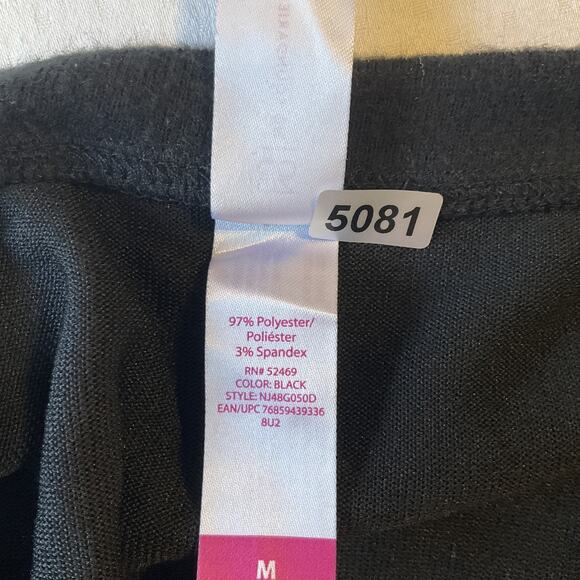 No Boundaries Women Sweatshirt M (7-9) Black Fair Isle Reindeer Christmas - Picture 3 of 9